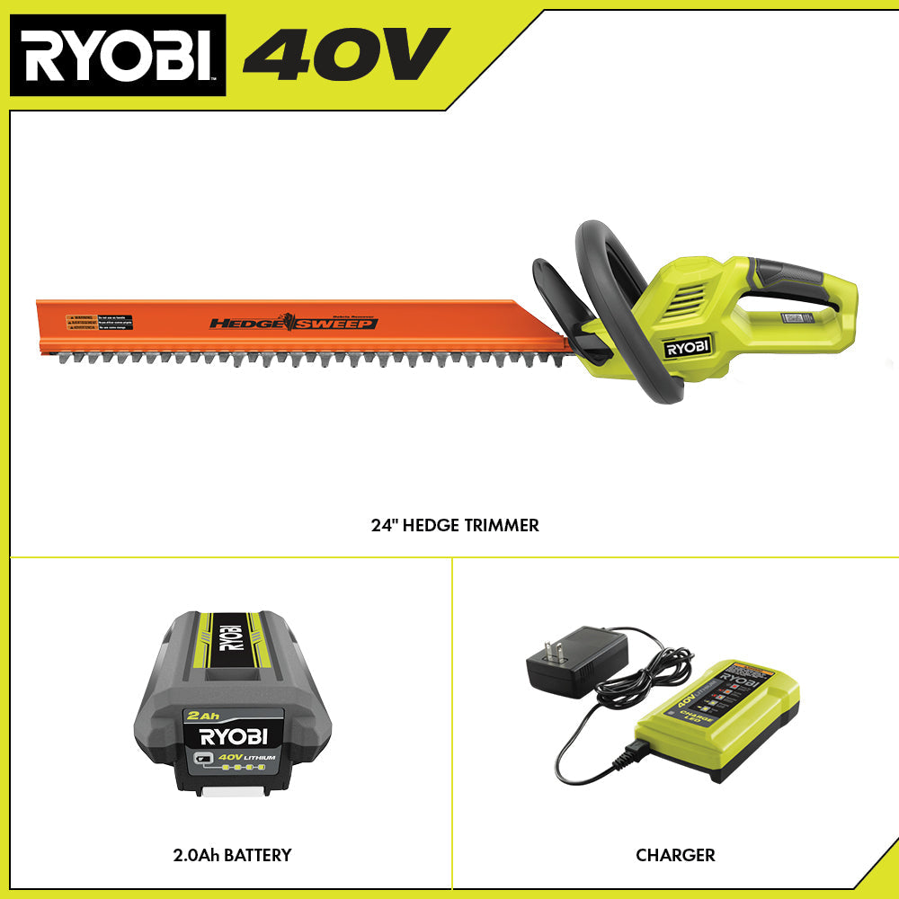 40V 24" Hedge Trimmer Kit