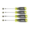 Screwdriver Set (4-Piece) with Cushion Grip Handles