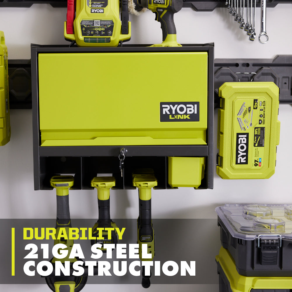 Lockable Tool Organizer Cabinet