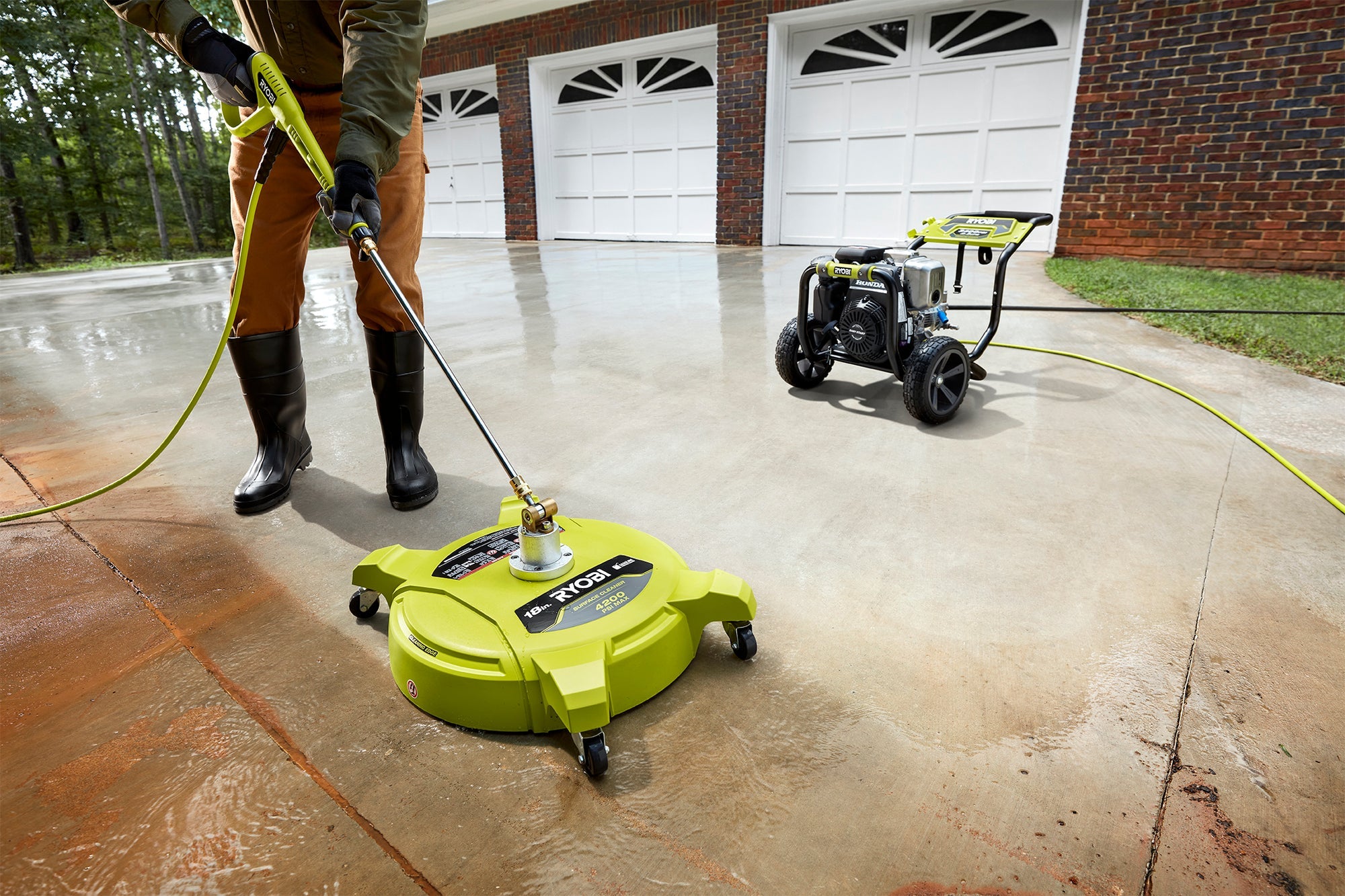 18" GAS PRESSURE WASHER Surface Cleaner