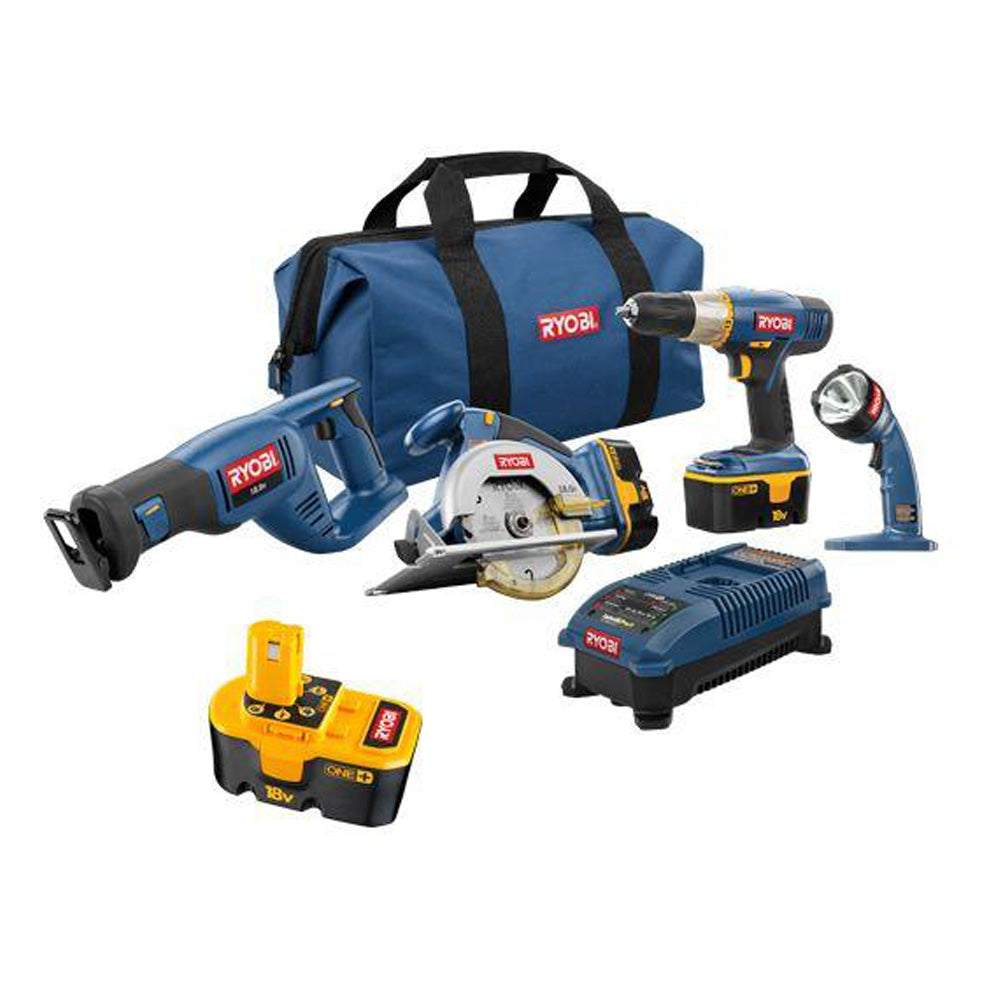 18V ONE+ Super Combo Kit (4-Tool) + Ni-Cad Battery