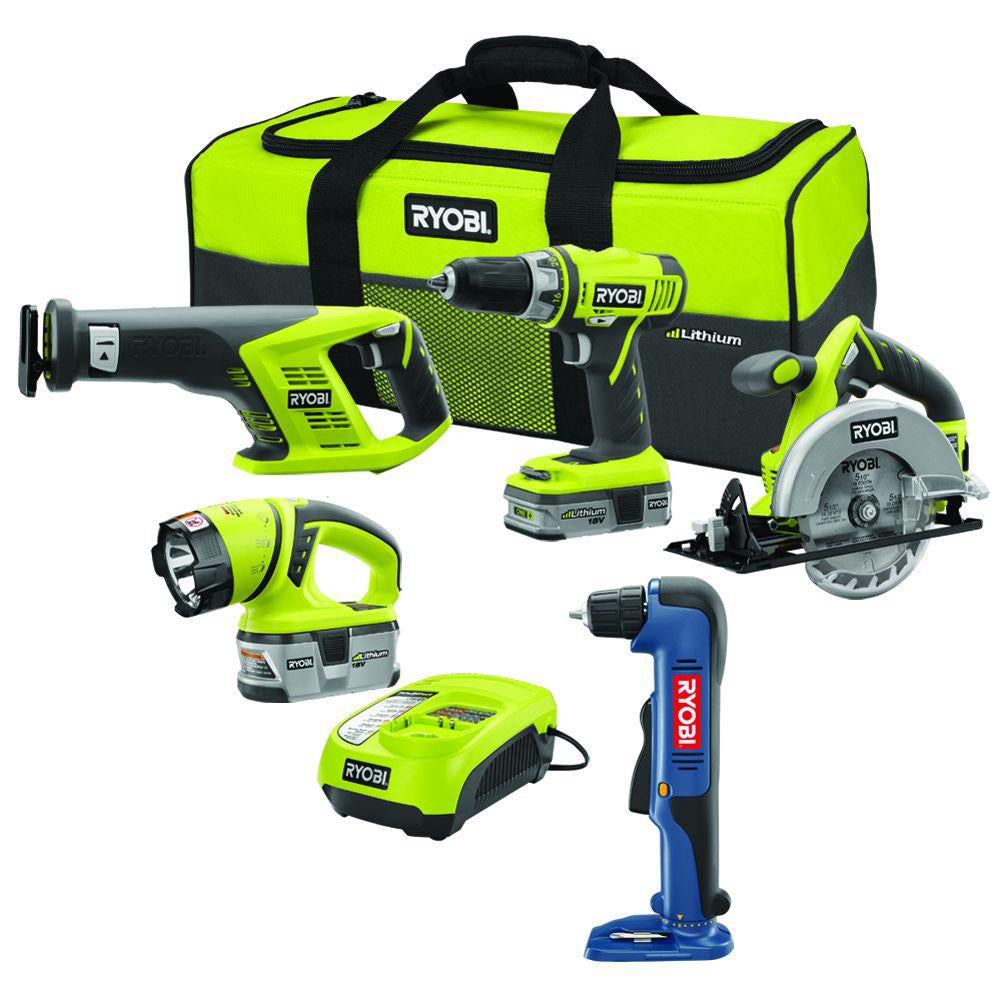 18V ONE+ Lithium Combo Kit (4-Tool) + Right Angle Drill