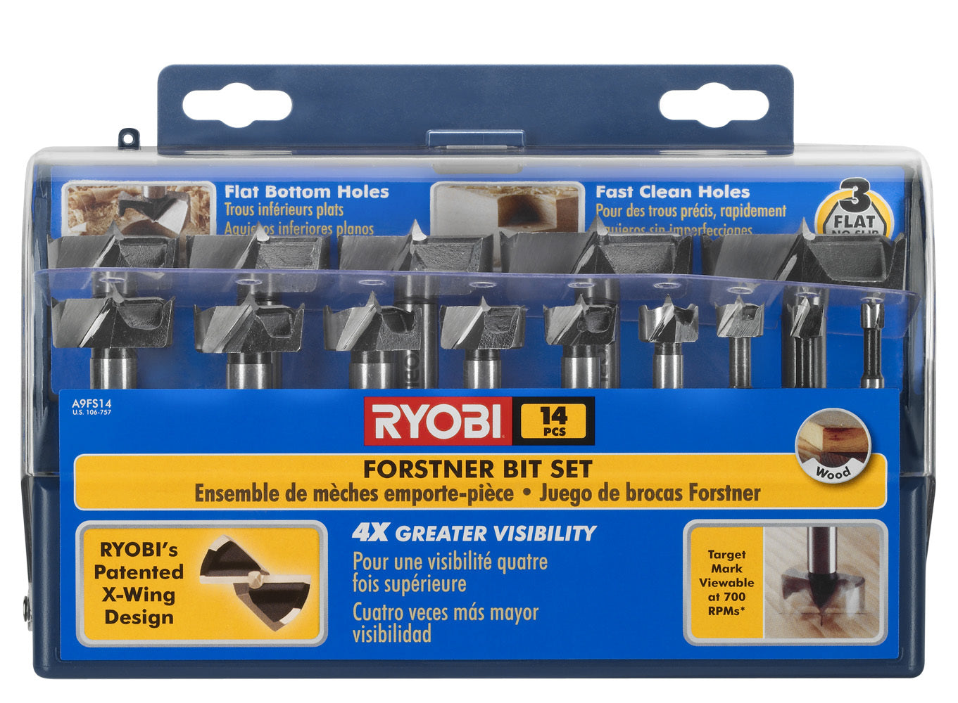 14 PC. Forstner Bit Set