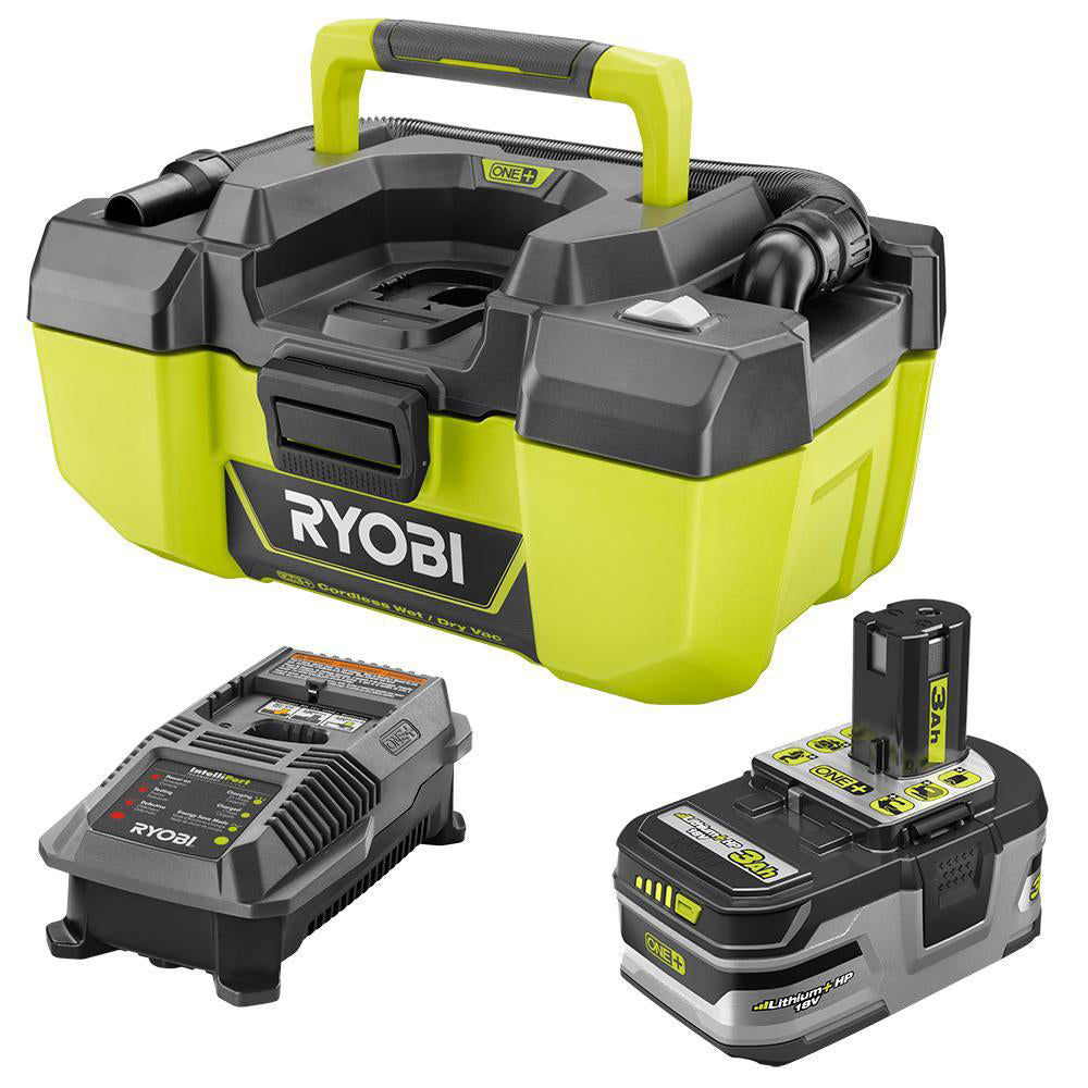 18V ONE+ 3 Gal. Project Wet/Dry Vac with Accessory Storage Kit with 3.0 Ah Battery, and Charger