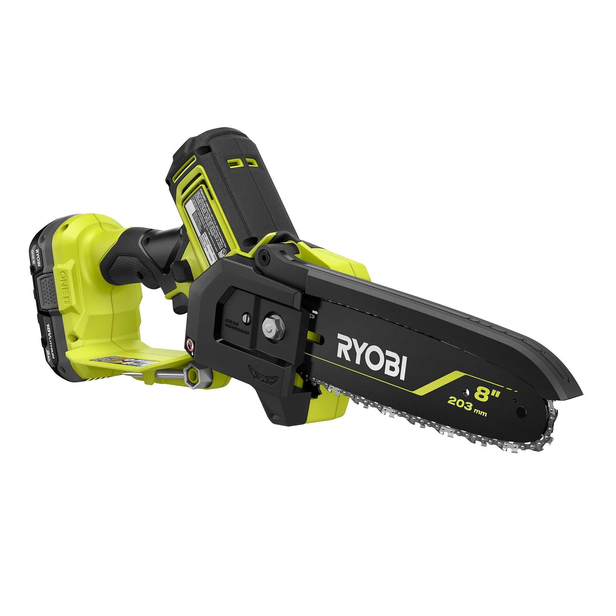 18V ONE+ HP Brushless 8" Pruning Mini Chainsaw Battery Powered with 2.0 Ah Battery and Charger