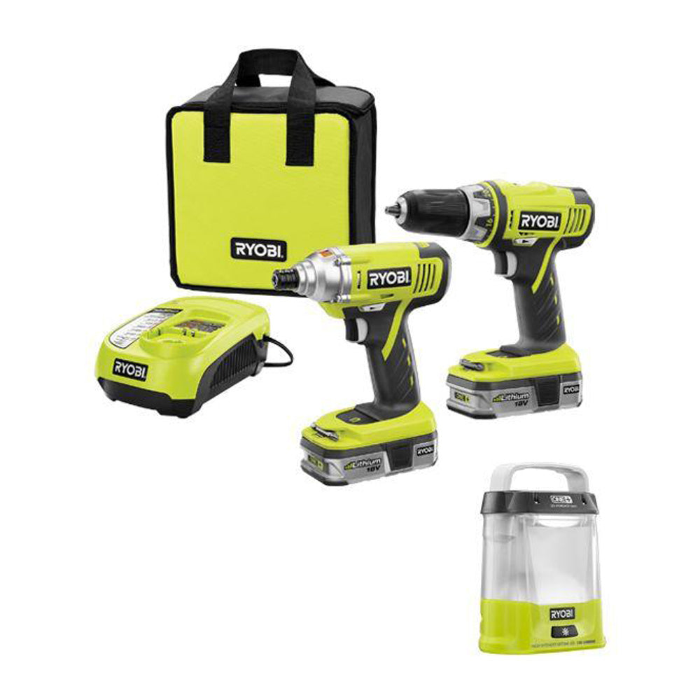 18V ONE+ Drill and Impact Kit (2-Tool) + Area Light