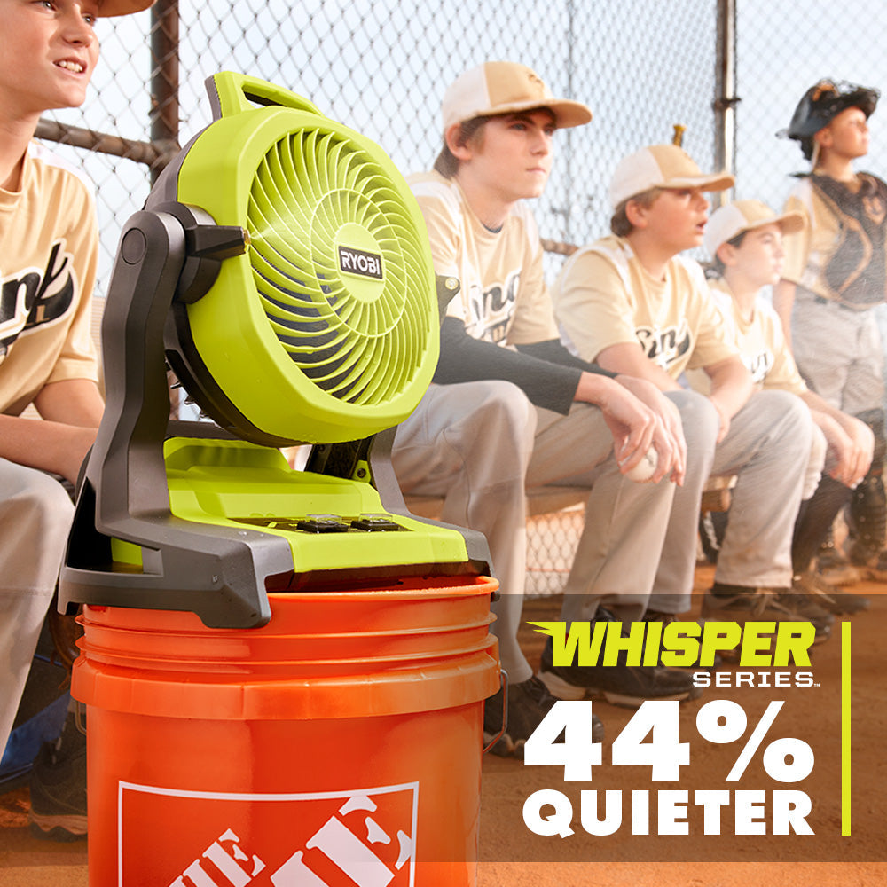 18V ONE+ WHISPER SERIES 7.5" Bucket Top Misting Fan Kit
