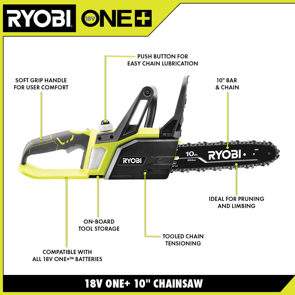 18V ONE+ 10" Chainsaw Kit