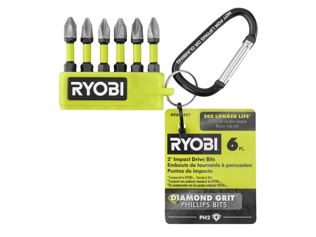 2" Diamond Grit Impact Drive Bits (6-Piece)