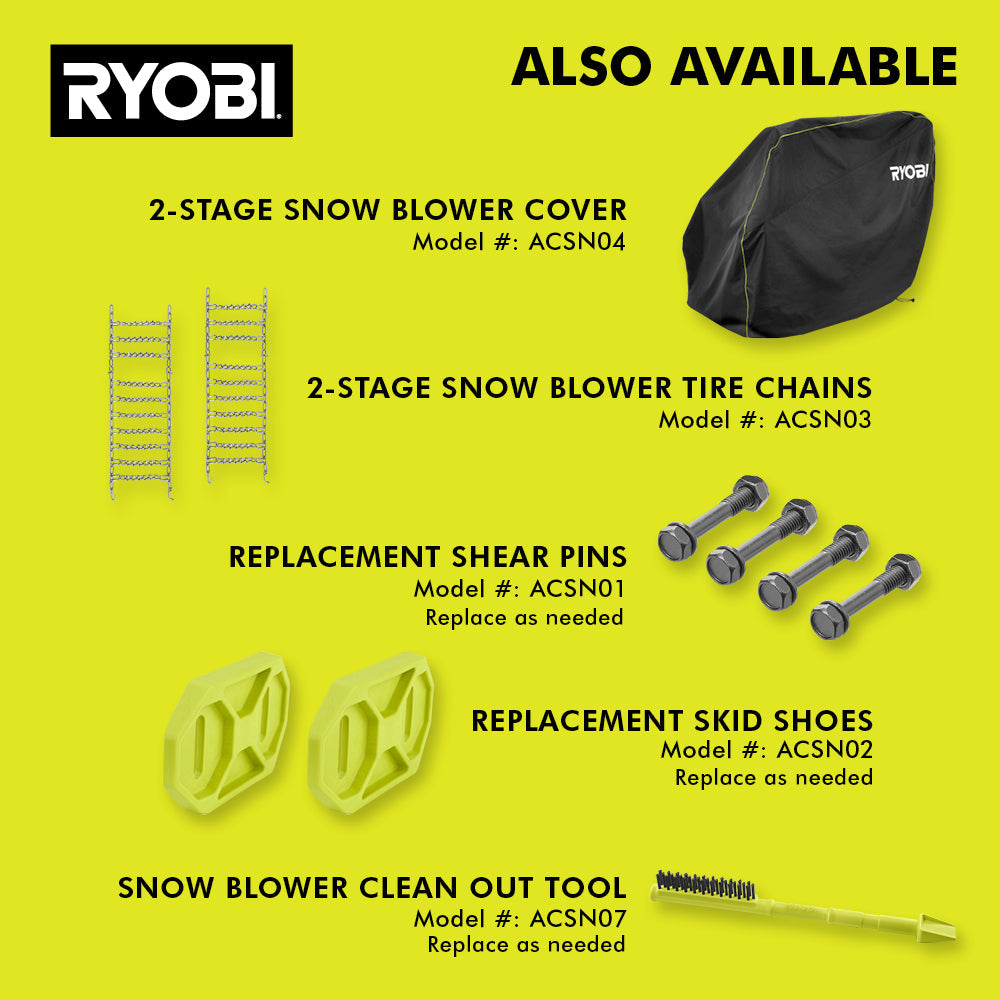 40V HP Brushless Whisper Series 24" Two-Stage Snow Blower Kit