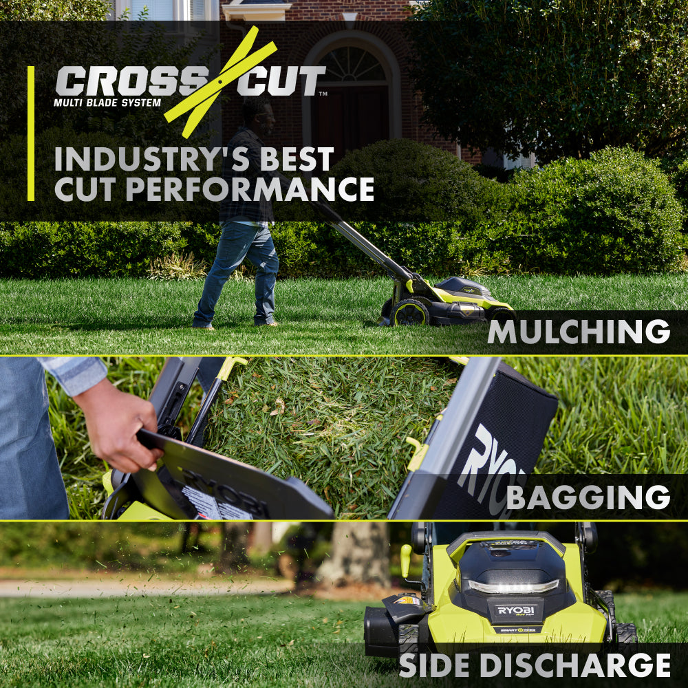 40V HP Brushless 21" Walk Behind Self-Propelled Lawn Mower w/ (2) 6.0Ah Batteries and Charger