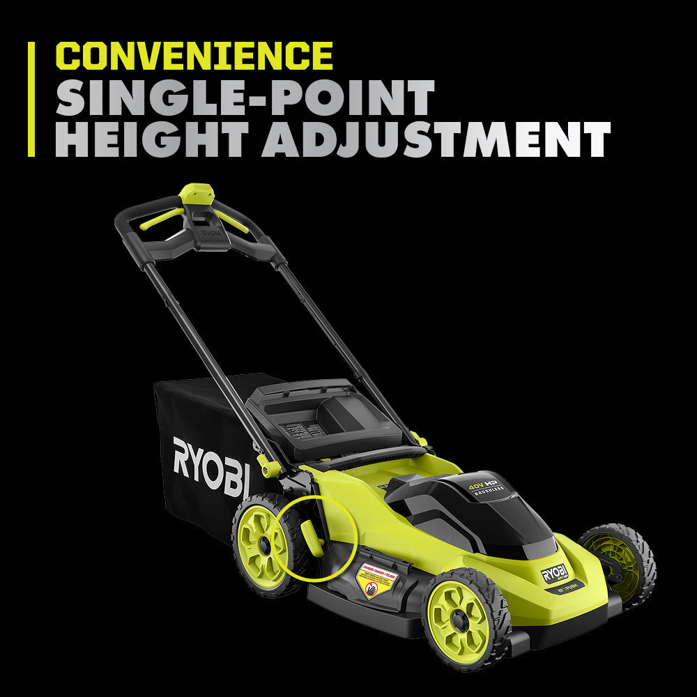 40V HP Brushless 20" Push Mower Kit