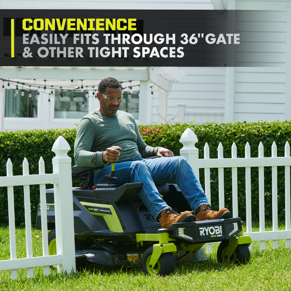 80V HP Brushless 30" Lithium Electric Zero Turn Riding Mower Kit