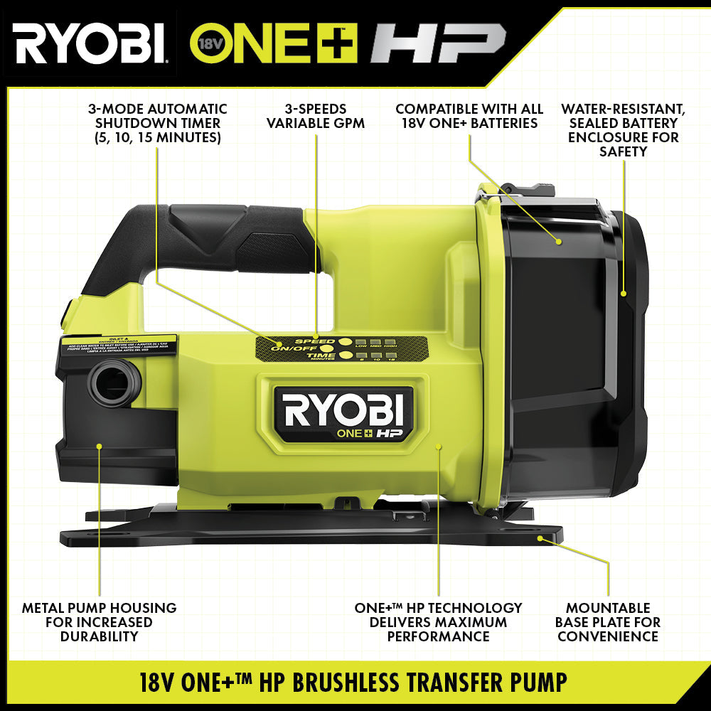 18V ONE+ HP Transfer Pump