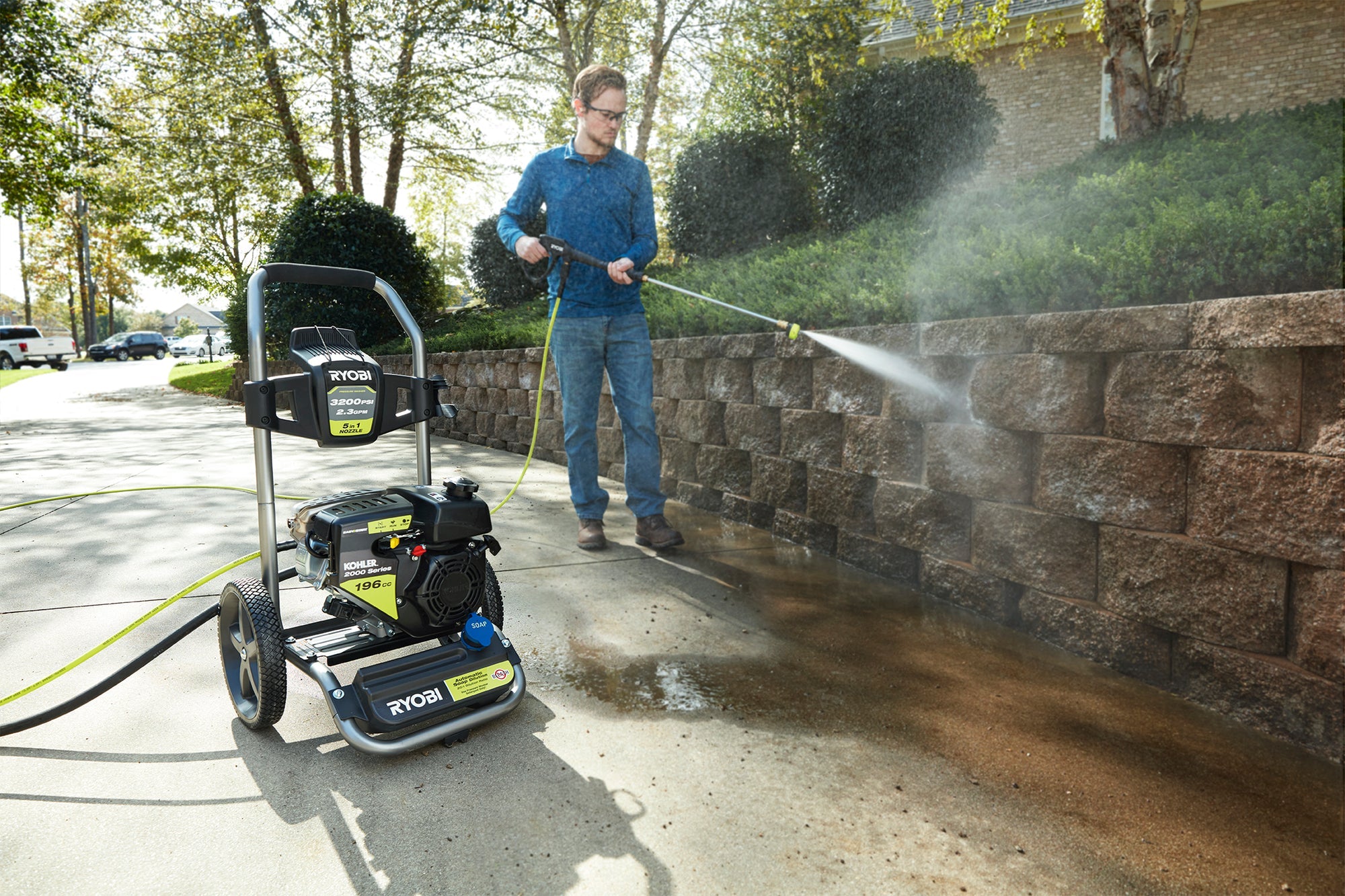 3200 PSI KOHLER GAS PRESSURE WASHER with 15" Surface Cleaner