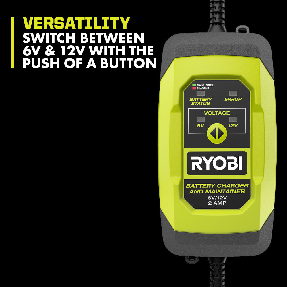 6V/12V 2 Amp Battery Charger & Maintainer