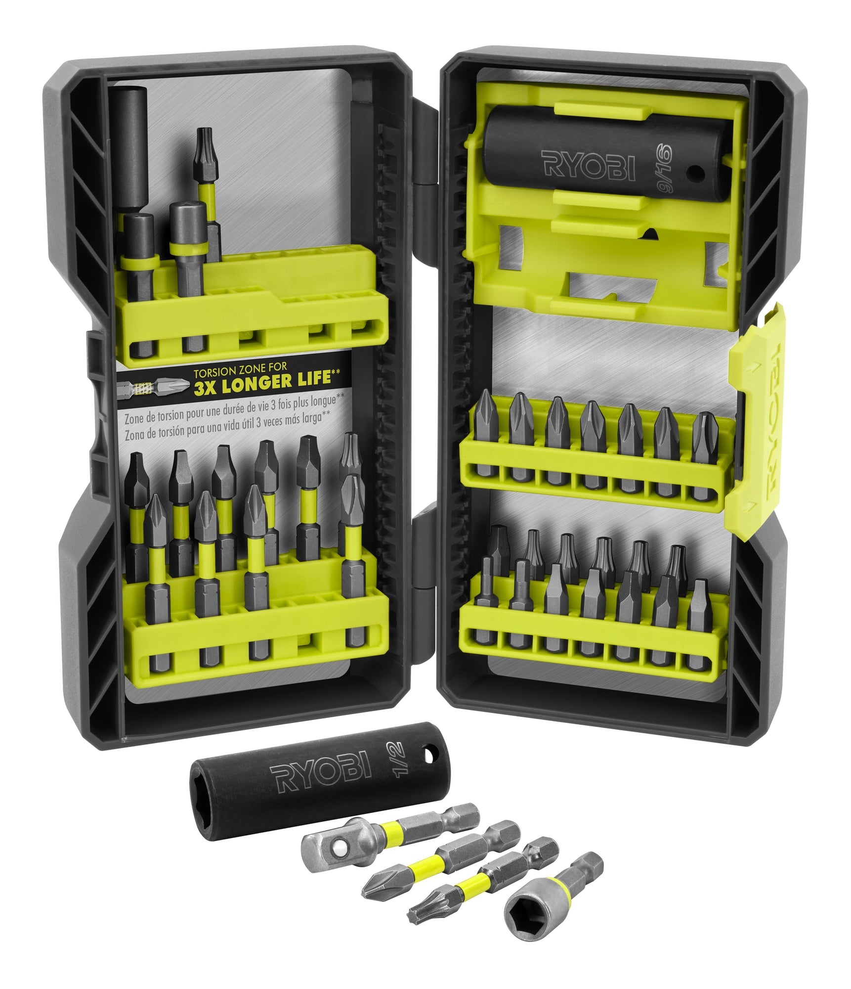 40 PC. Impact Drive Bit and Socket Set
