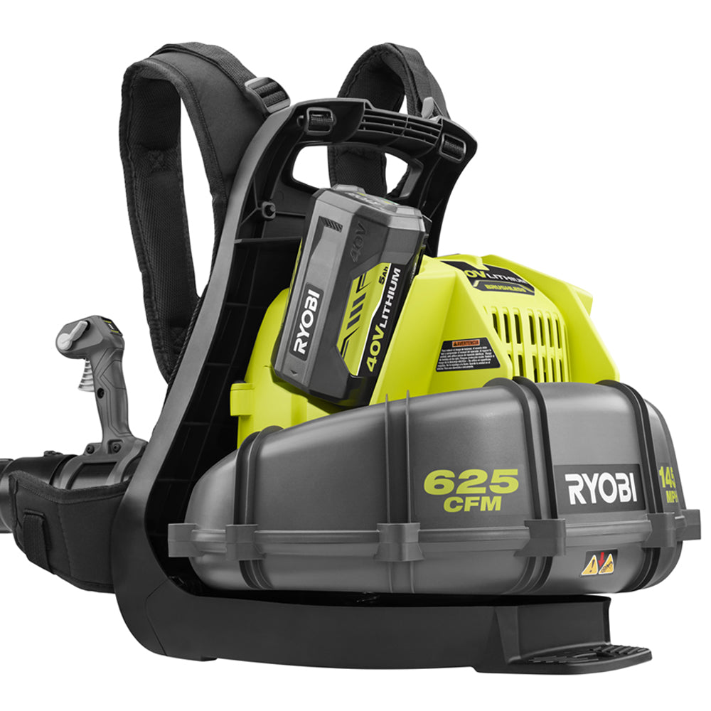 40V Brushless 625 CFM WHISPER SERIES Backpack Blower Kit