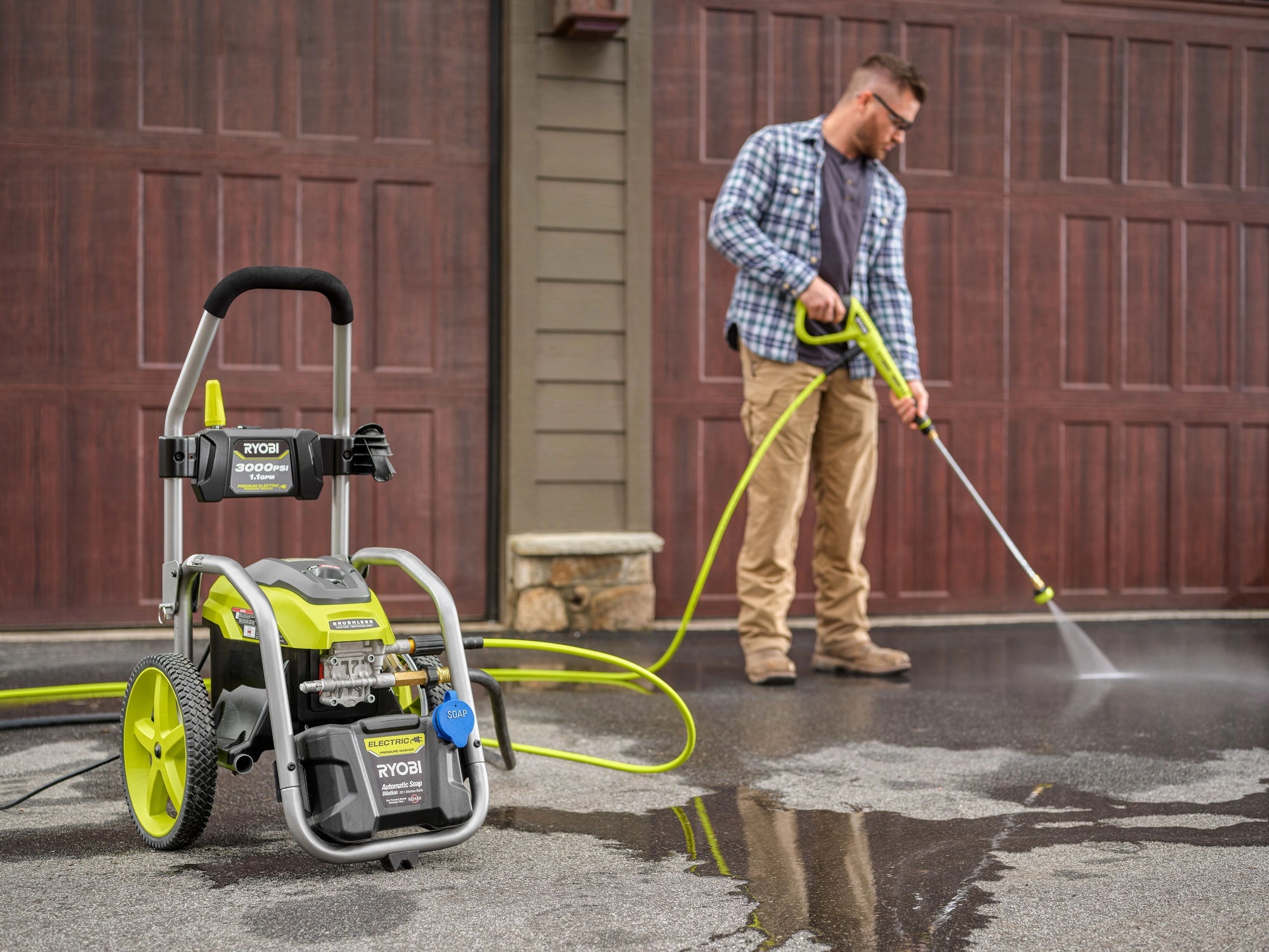 3000 PSI 1.1 GPM Brushless Electric Pressure Washer