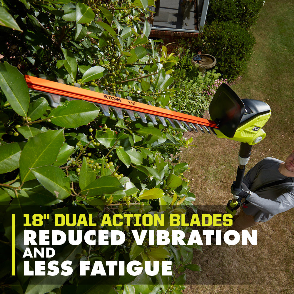 40V 18" Pole Hedge Trimmer