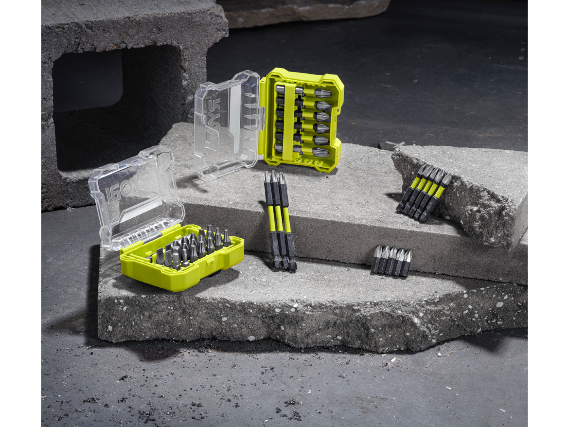 5 PC. 1" Diamond Grit Impact Drive Bits