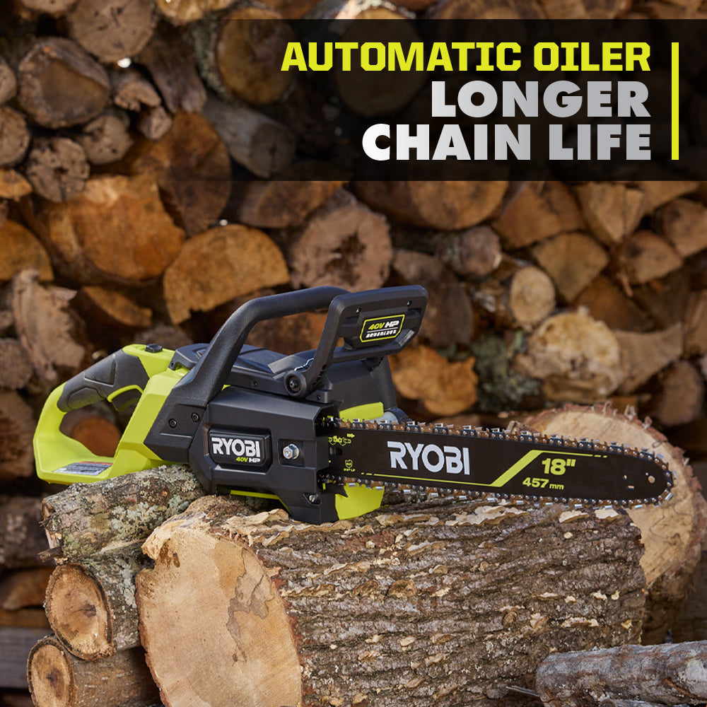 40V HP Brushless 18" Chainsaw Kit