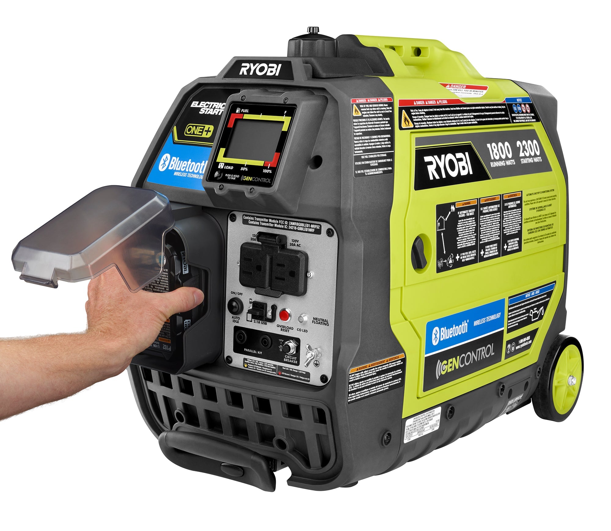 2300-Watt Bluetooth Inverter Generator with 18V ONE+ Electric Start