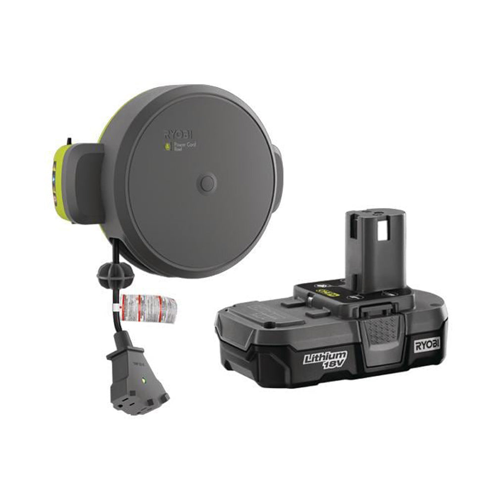 Cord Reel Accessory with Compact Lithium Battery