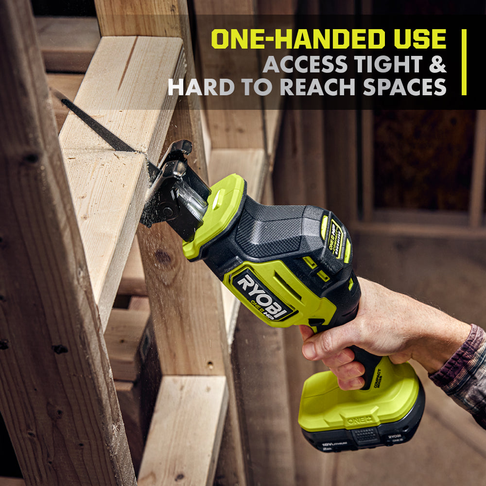18V ONE+ HP Compact Brushless One-Handed Reciprocating Saw Kit