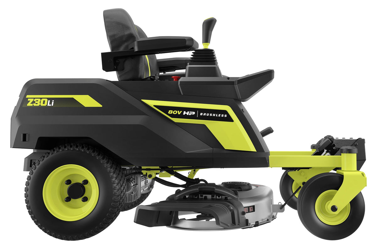 80V HP Brushless 30" Lithium Electric Zero Turn Riding Mower Kit