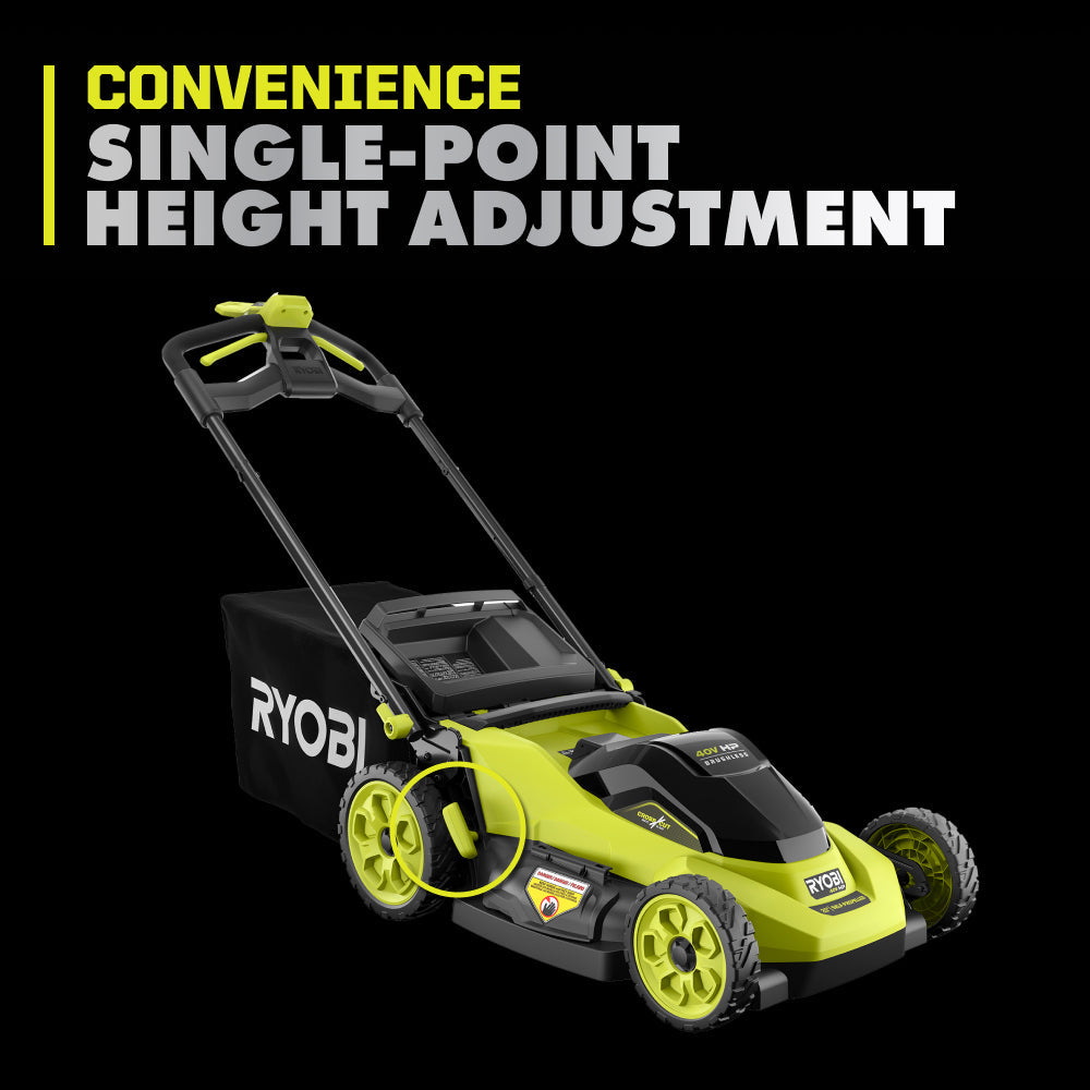 40V HP Brushless 20" Self-Propelled Multi-Blade Mower Kit