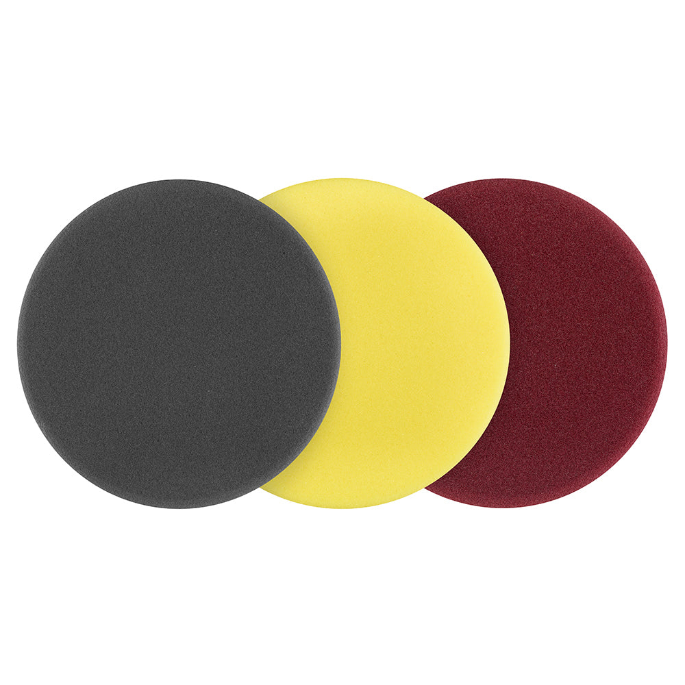 3 PC. 5" Foam Dual Action Polisher Variety Pad Set