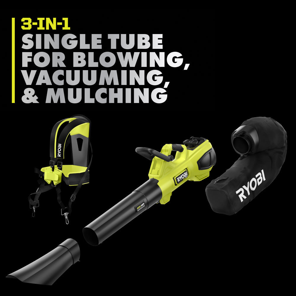 40V HP Brushless 600 CFM Blower/Vacuum Kit