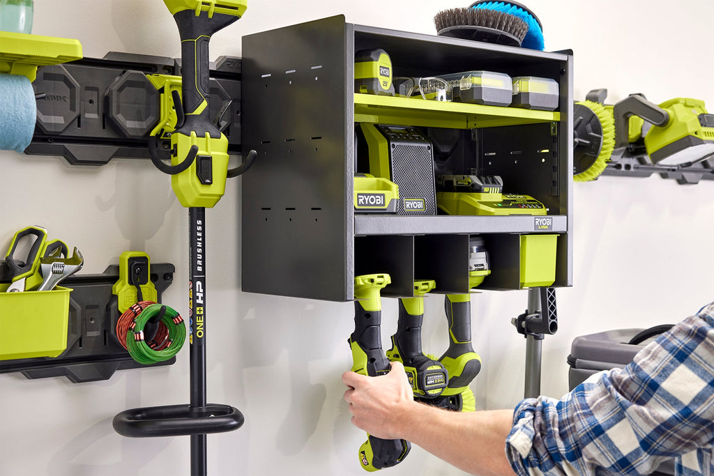 Open Tool Organizer Cabinet