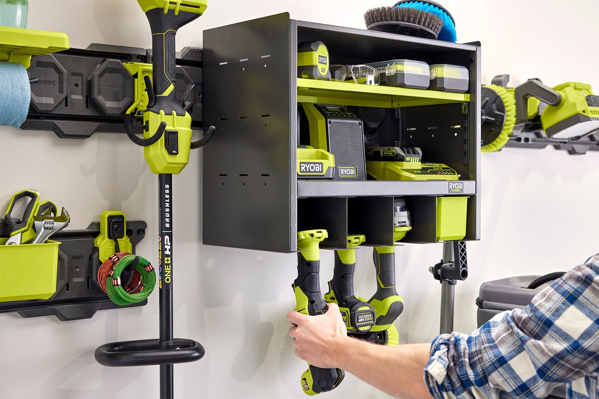 Open Tool Organizer Cabinet