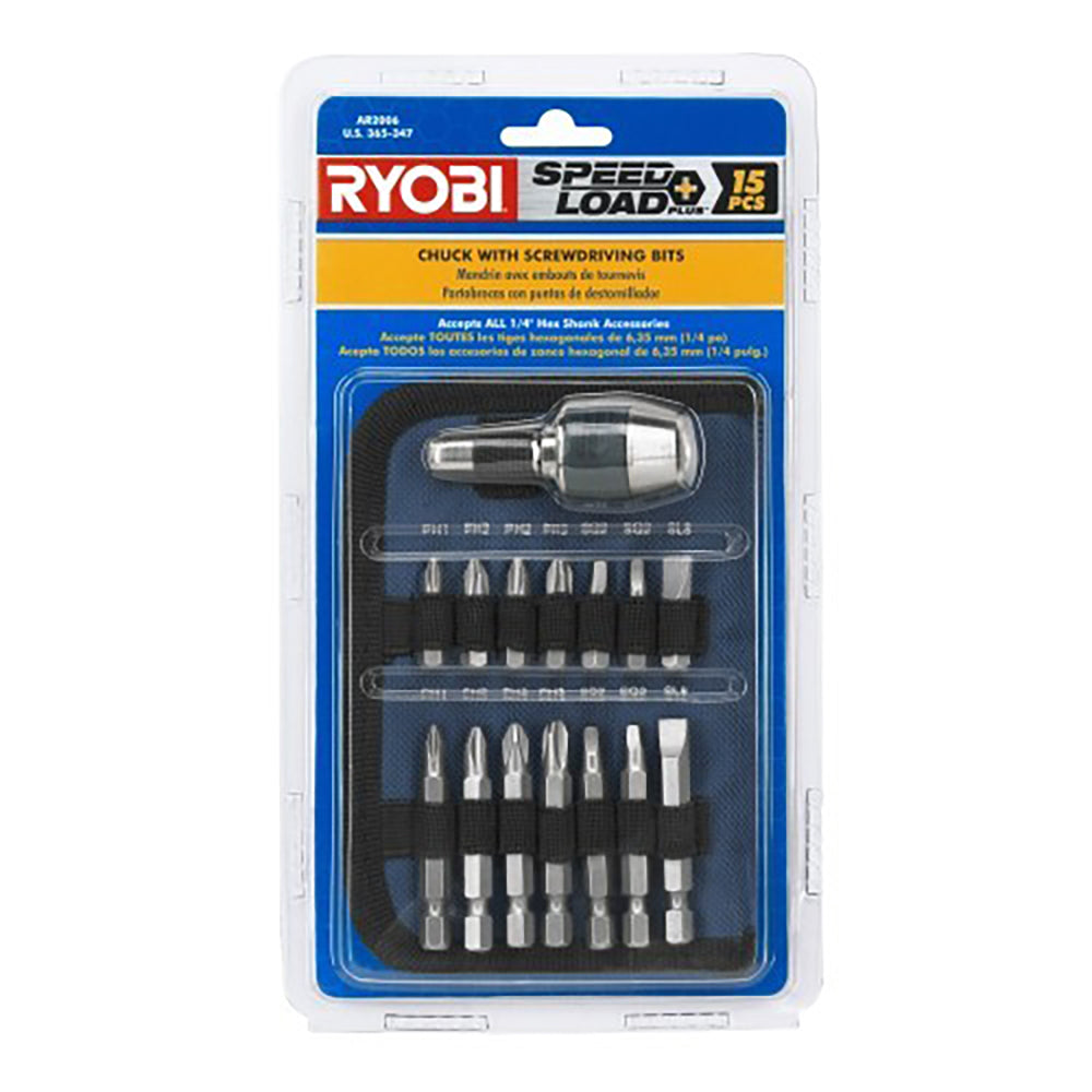 15 PC. Screwdriving Set with Chuck
