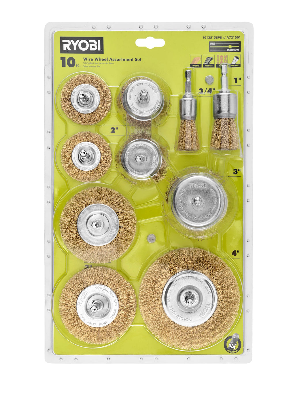 10 PC. Wire Wheel Assortment Set
