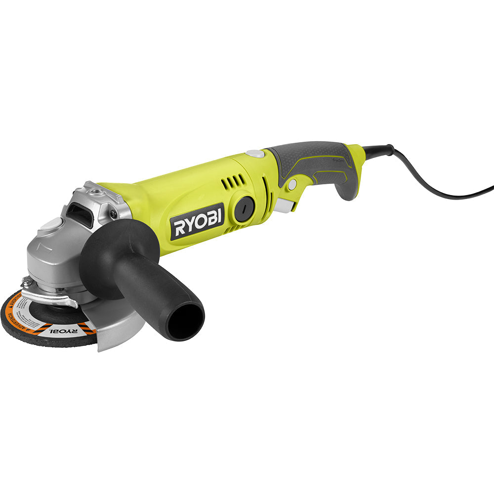 RYOBI 7.5 Amp 4-1/2" Angle Grinder with Rotating Rear Handle