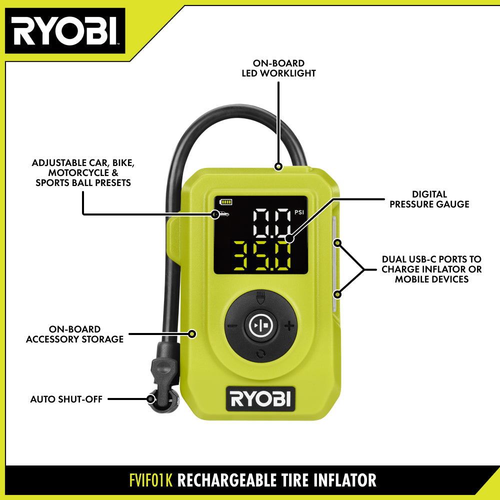 Rechargeable Tire Inflator