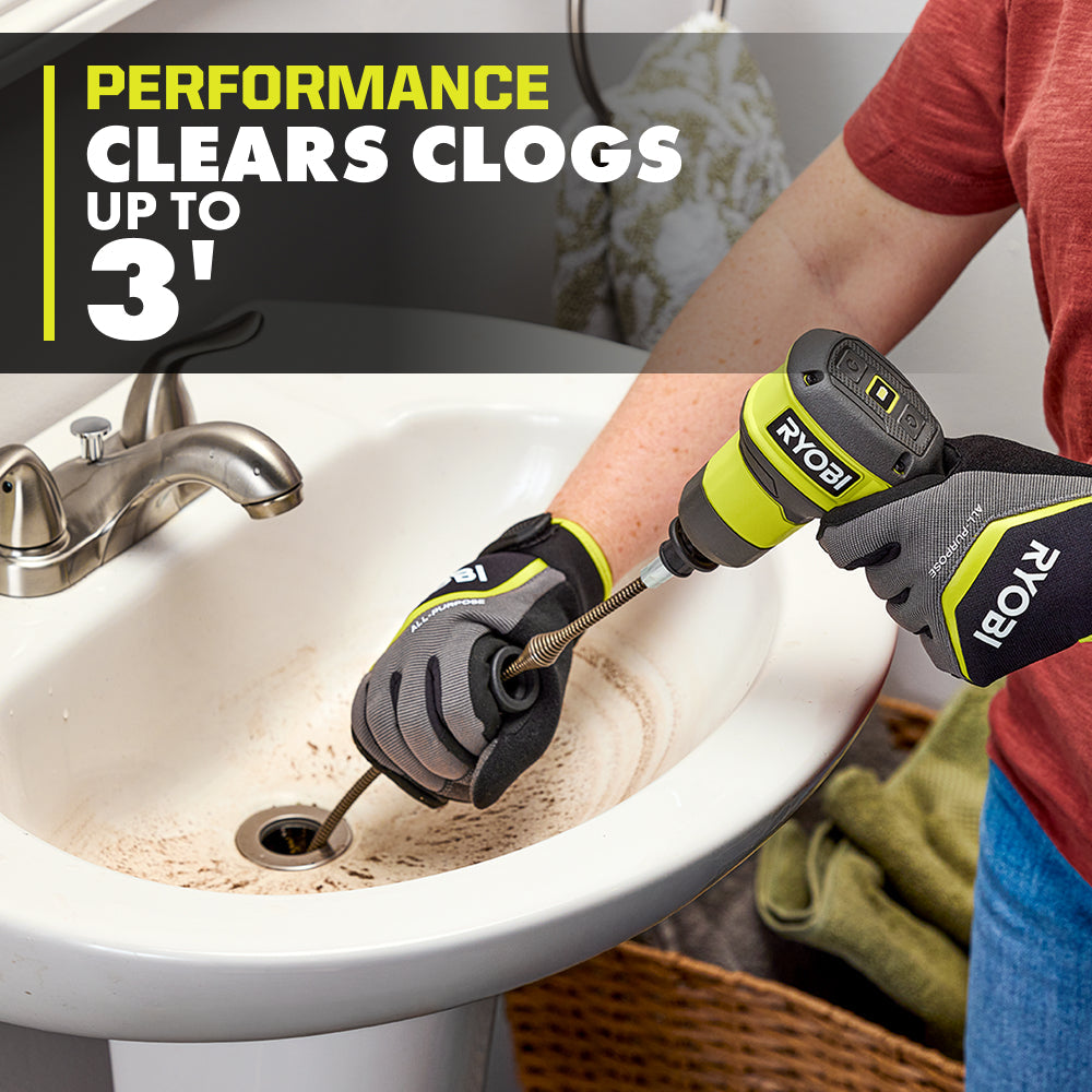 USB Lithium Cordless Drain Auger with 2.0 Ah USB Lithium Battery and Charging Cable
