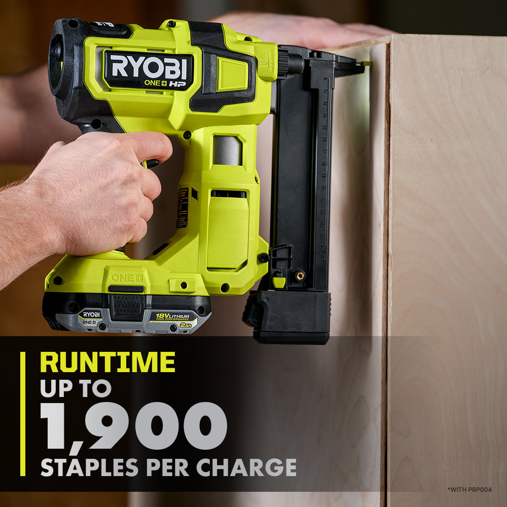 18V ONE+ HP 18V Brushless Cordless 18-Gauge Narrow Crown Stapler, Cordless Staple Gun (Tool Only)