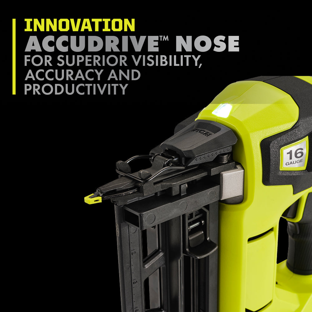 18V ONE+ HP 18V Brushless Cordless Nail Gun, 16-Gauge Straight Finish Nailer (Tool Only)