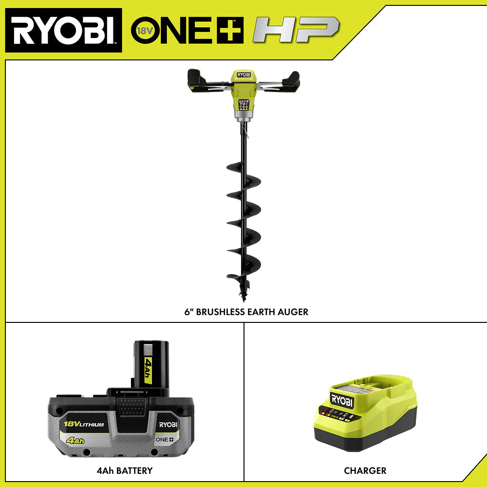 18V ONE+ HP Brushless 6" Earth Auger Kit