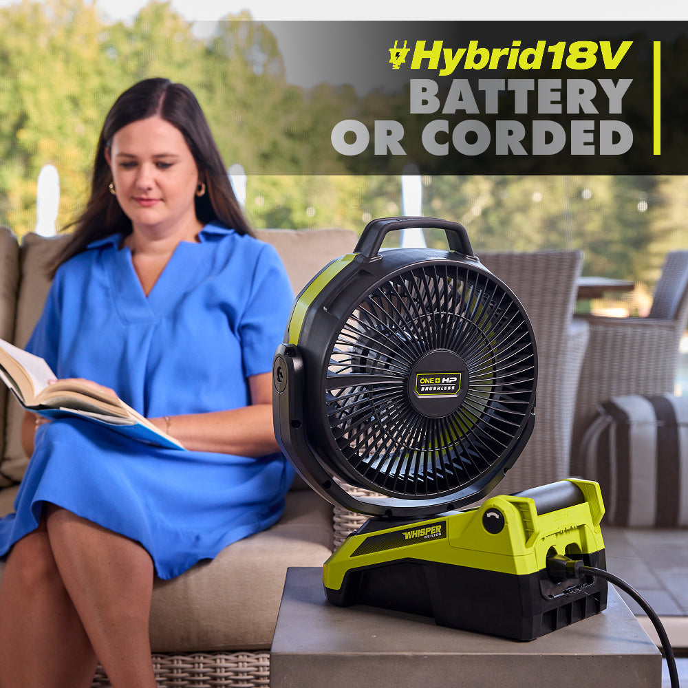 18V ONE+ HP Brushless Hybrid 9" Oscillating Fan