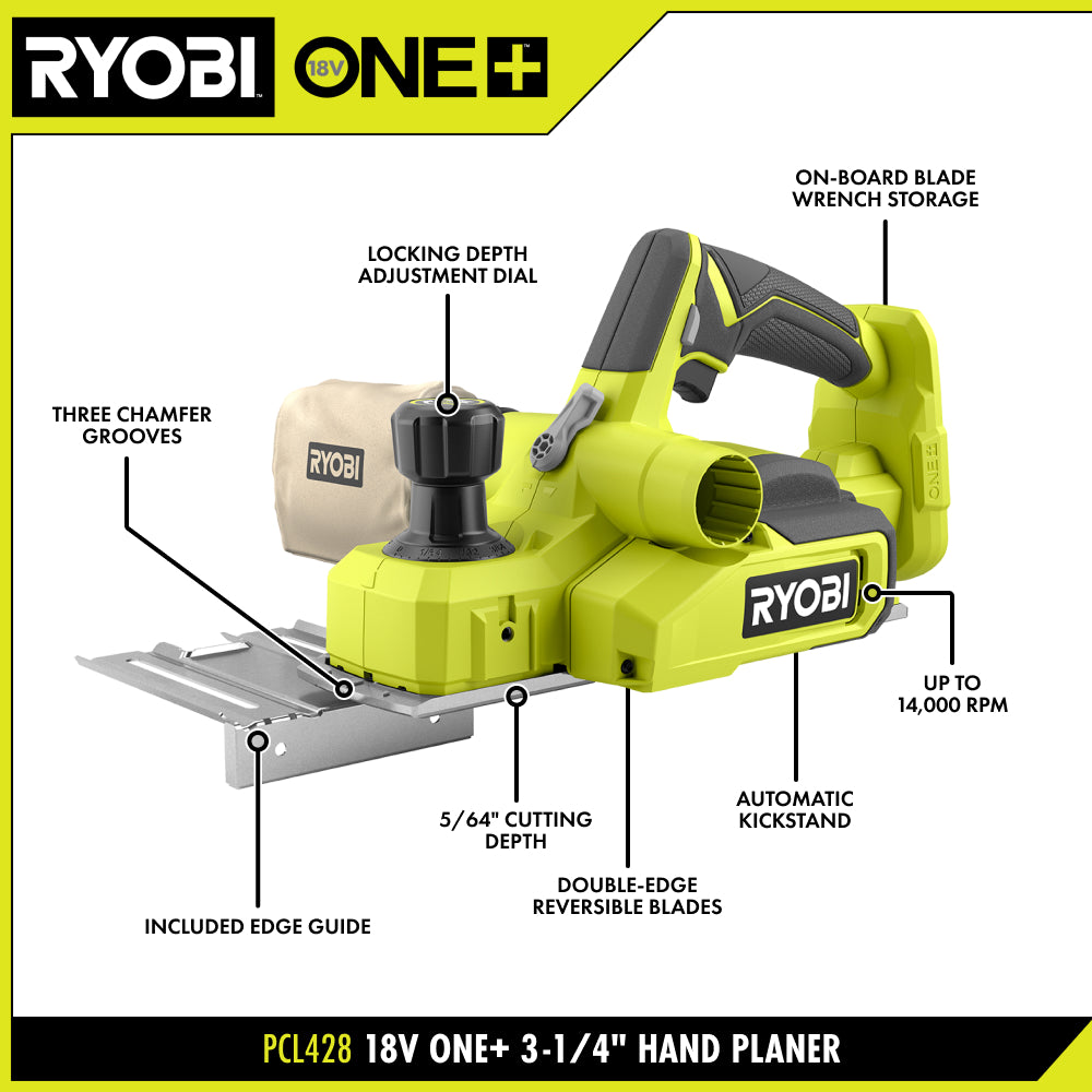 18V ONE+ 3-1/4" Hand Planer
