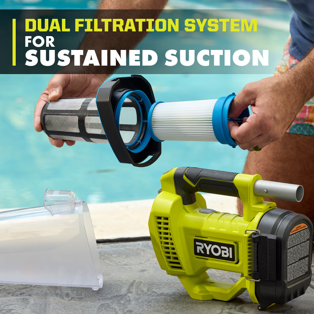 18V ONE+ Handheld Cordless Pool Vacuum Cleaner (Tool Only) with Floor Head