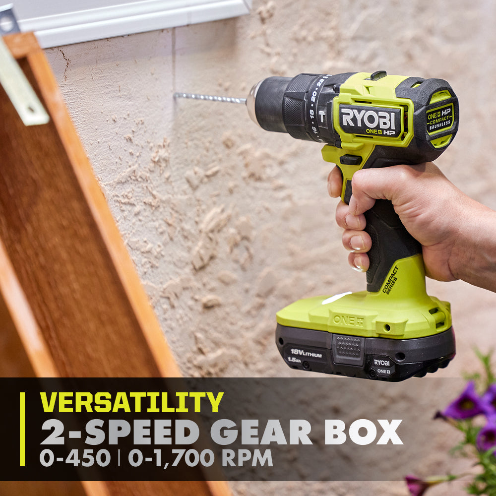 18V ONE+ HP Compact Brushless 1/2" Hammer Drill Kit
