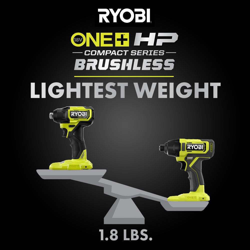 18V ONE+ HP Compact Brushless 1/4" Hex Impact Driver