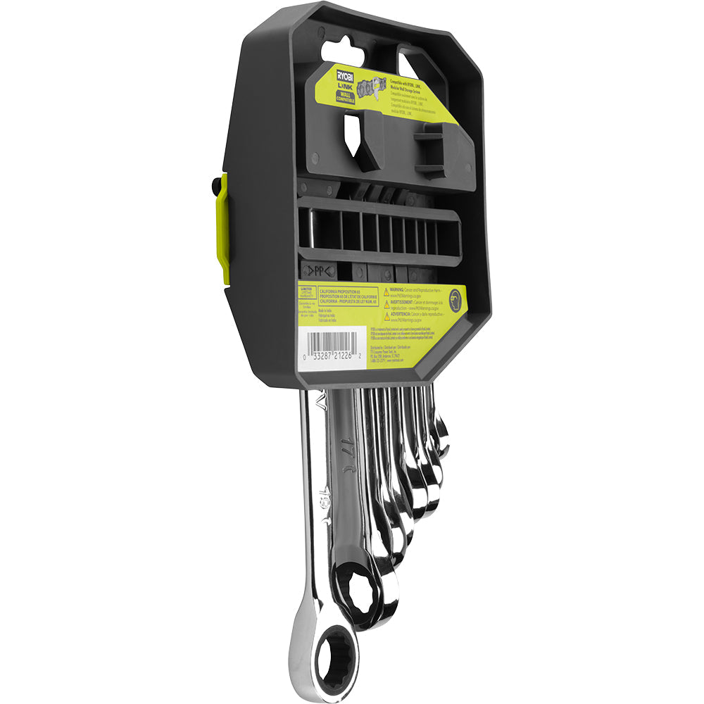 8 PC. Metric Ratcheting Combination Wrench Set
