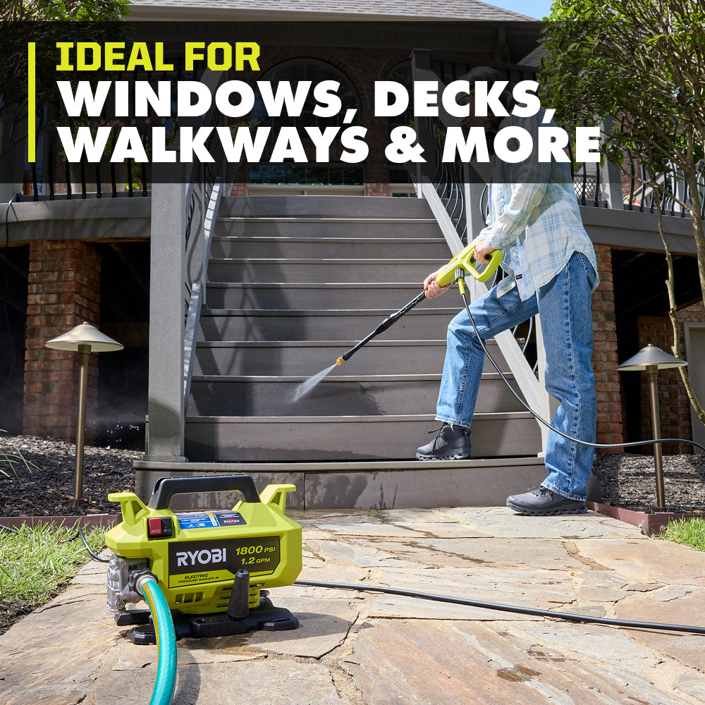 1800 PSI 1.2 GPM Electric Pressure Washer